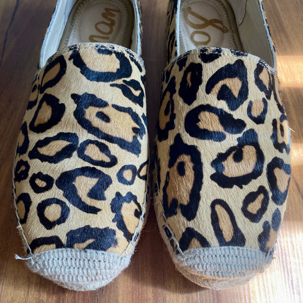 Sam Edelman Khloe Leopard Calf Hair Espadrilles - Picture 6 of 12